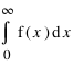 intégrale(f(x);x;0;infini)