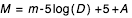 M = m - 5*log(D)+5+A