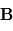 \mathbf{B}