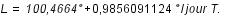 L = 100,4664°+0,9856091124*(slash(°;jour))*T.