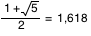 (1+sqrt(5))/2 = 1,618